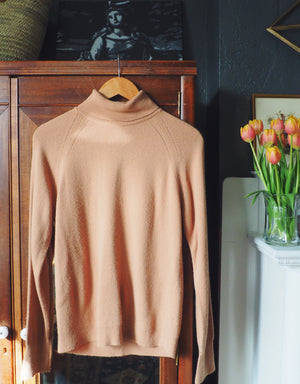 Vintage Camel Brown Turtleneck