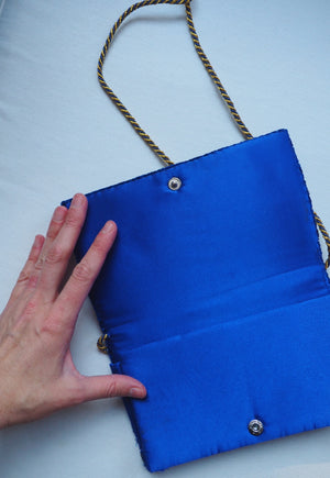 Vintage Cobalt Blue Evening Purse