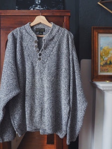 90s Cotton Heather Gray Sweater
