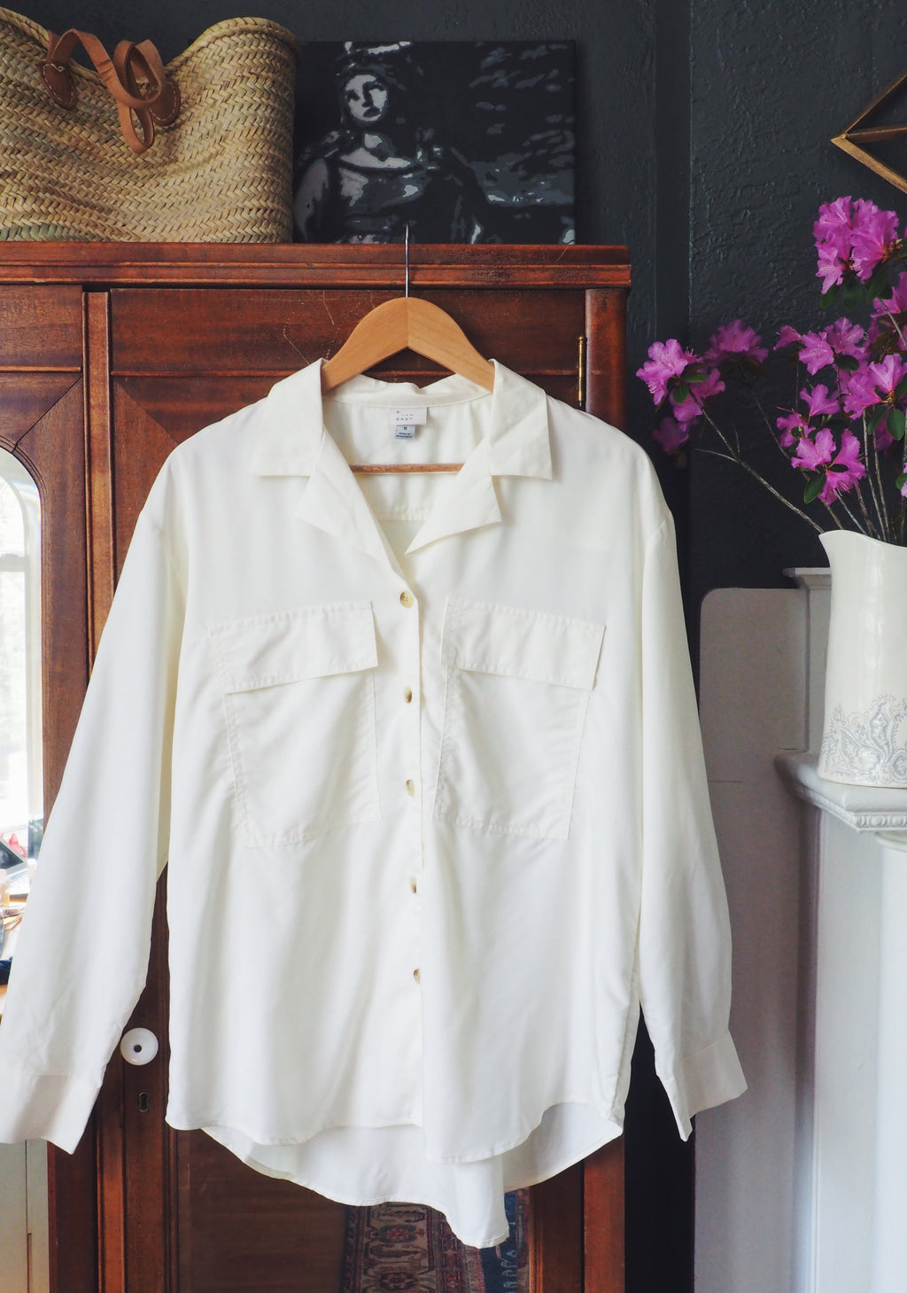 A New Day Offwhite Utility Blouse
