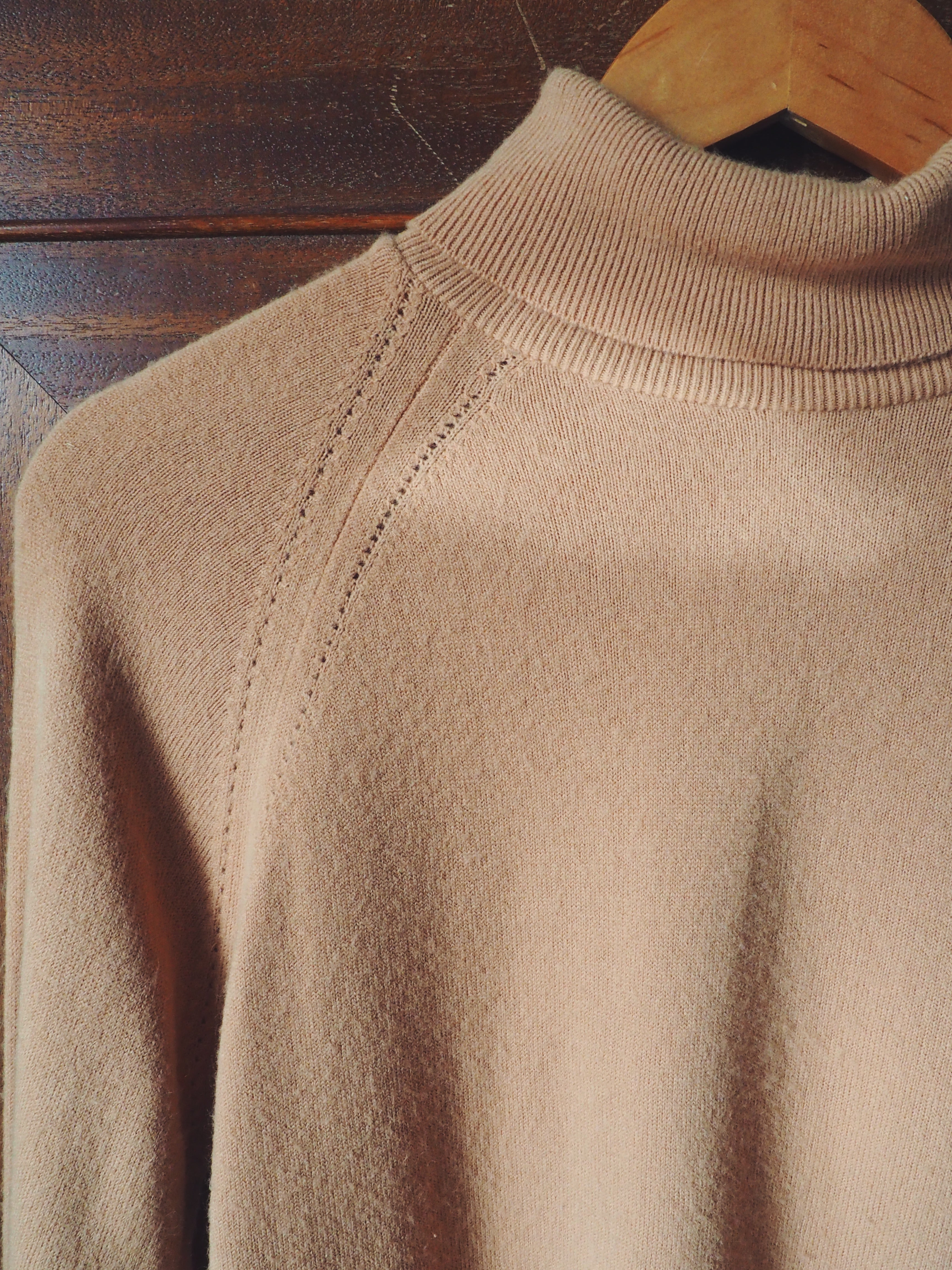 Vintage Camel Brown Turtleneck